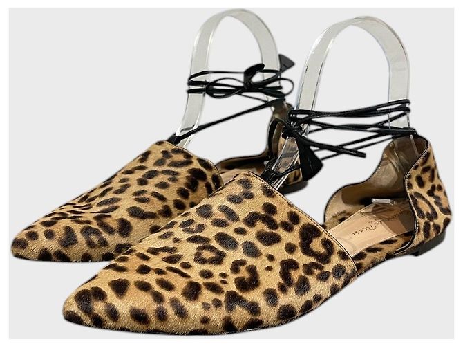 Bailarinas Gianvito Rossi leopard T.37,5 - vista 4
