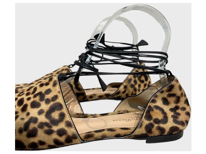 Bailarinas Gianvito Rossi leopard T.37,5 - vista 5