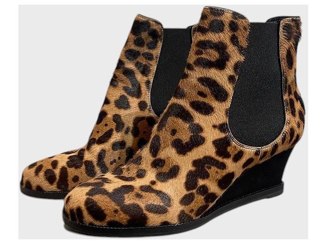 Fendi Leopard- Stiefeletten T.38 - Ansicht 3