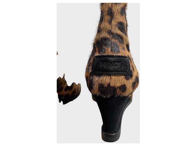 Fendi Leopard- Stiefeletten T.38 - Ansicht 7