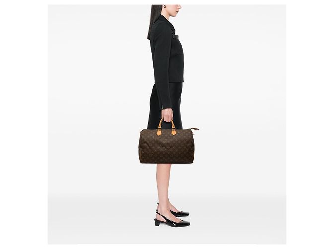 Borsa Boston Louis Vuitton Monogram Speedy 40 Marrone - vista 7