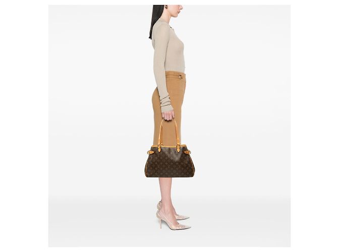Borsa Tote Orizzontale Louis Vuitton Monogram Batignolles marrone - vista 6