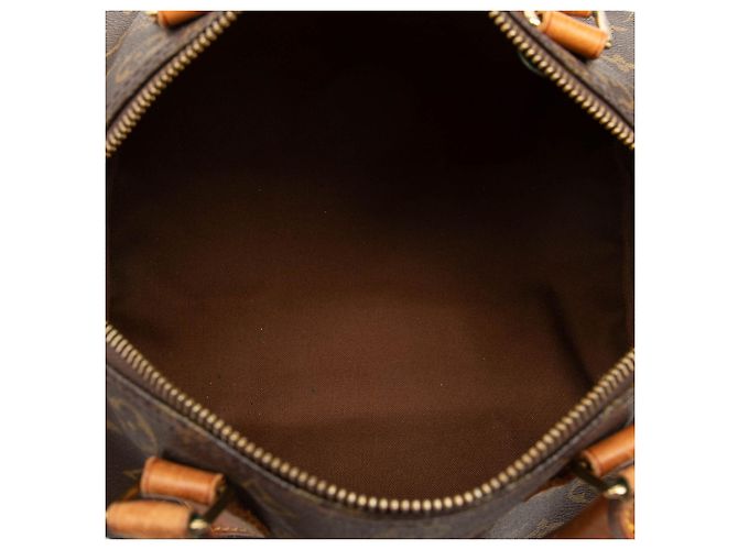 Borsa Boston Louis Vuitton Monogram Speedy 30 Marrone - vista 4