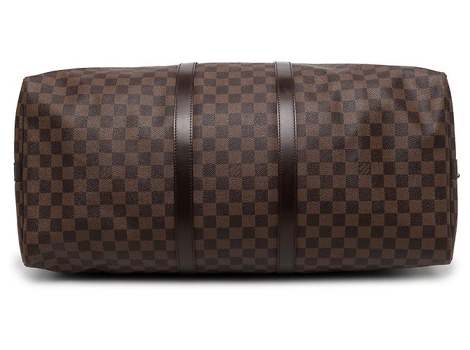 Borsa da viaggio Louis Vuitton Damier Ebene Keepall Bandouliere 55 Marrone - vista 3