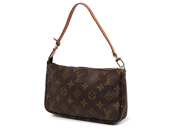 Borsa a tracolla Louis Vuitton Monogram Pochette Accessoires Marrone - vista 2