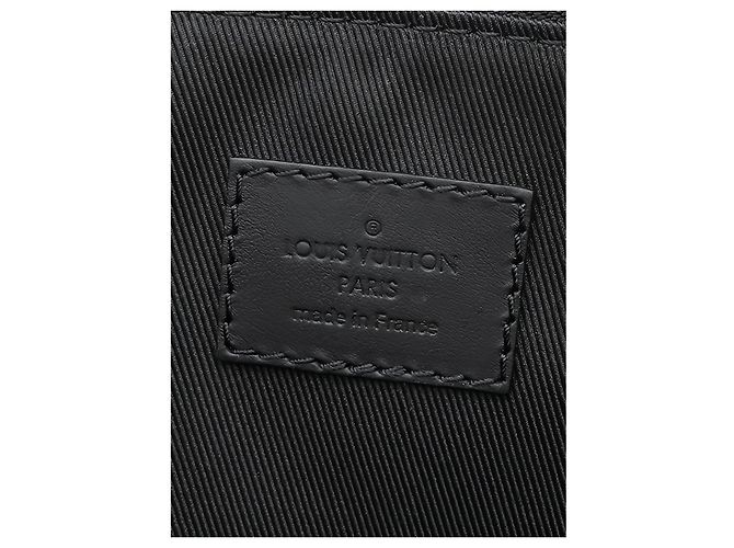 Borsa Pochette Clutch Louis Vuitton Monogram Shadow S Lock Nera - vista 5