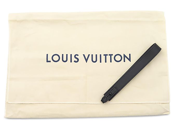 Borsa Pochette Clutch Louis Vuitton Monogram Shadow S Lock Nera - vista 6