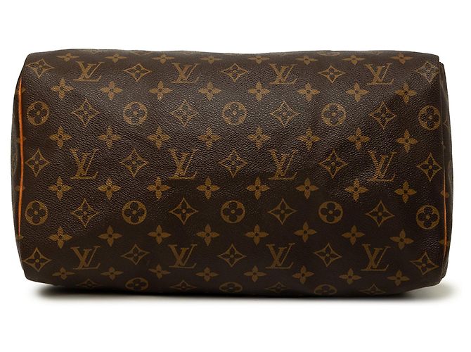 Borsa Boston Louis Vuitton Monogram Speedy 35 Marrone - vista 3