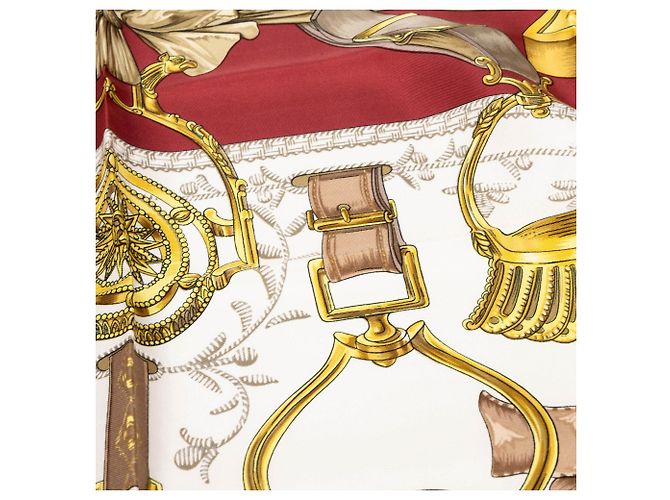 Hermès Etriers Seidentuch Weiß 90 Scarves - Ansicht 6