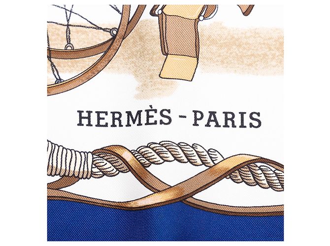 Hermès Musee Seidentuch Weiß 90 - Ansicht 5