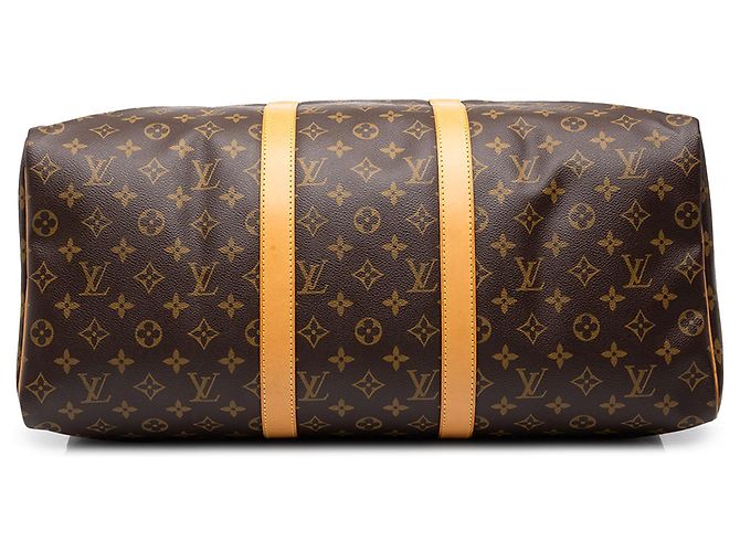 Borsa da viaggio Louis Vuitton Monogram Keepall 50 Marrone - vista 3