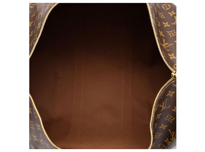 Borsa da viaggio Louis Vuitton Monogram Keepall 50 Marrone - vista 4