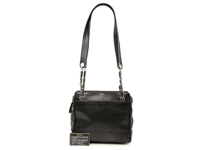 Tote Chanel Triple CC Caviar Nera - vista 7