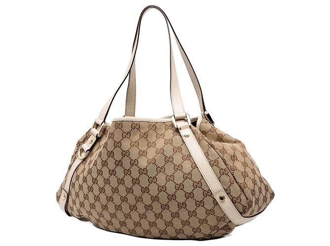 Sac Tote Gucci GG Canvas Abbey D Ring Beige - vue 2