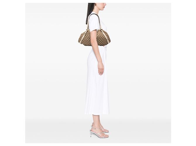 Sac Tote Gucci GG Canvas Abbey D Ring Beige - vue 6
