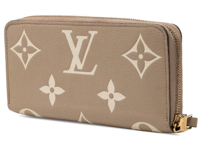 Portafoglio Lungo Louis Vuitton Bicolor Monogram Empreinte Giant Zippy Wallet Marrone - vista 2