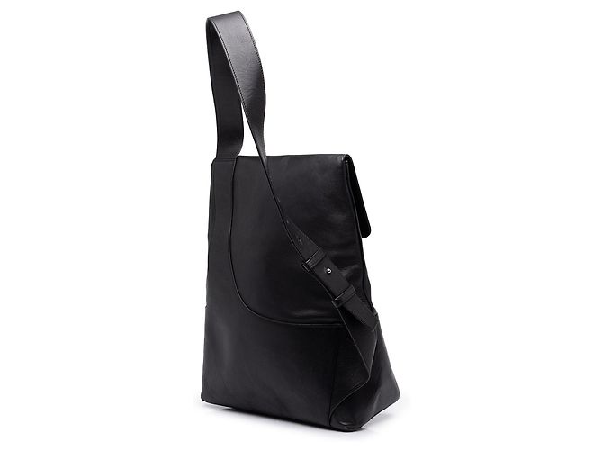 Borsa Sling Anagram in pelle nera LOEWE - vista 2