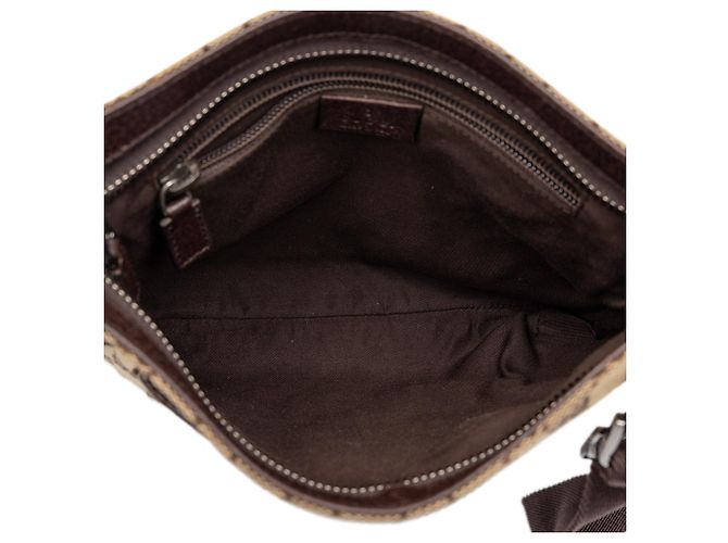 Borsa a Tracolla Gucci GG Canvas Beige - vista 4