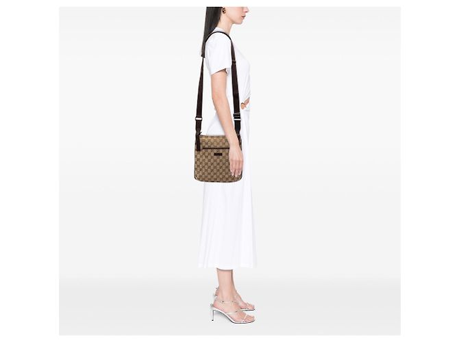 Borsa a Tracolla Gucci GG Canvas Beige - vista 6