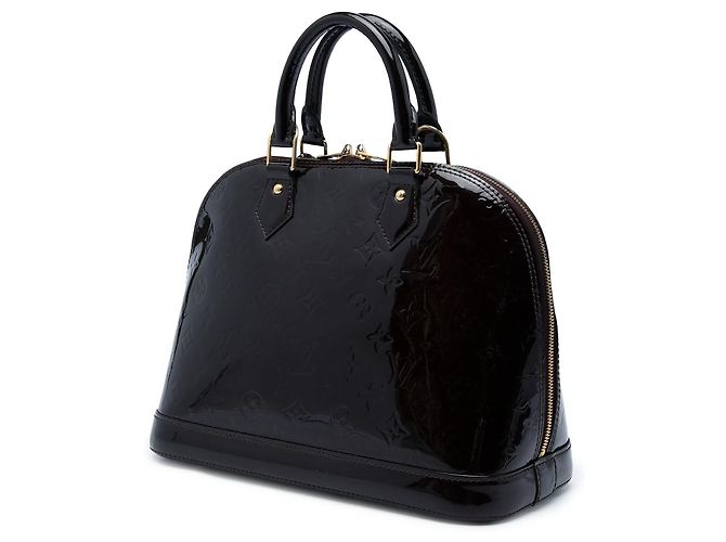 Borsa Louis Vuitton Monogram Vernis Alma PM Purple - vista 2
