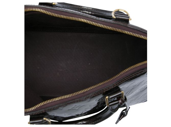 Borsa Louis Vuitton Monogram Vernis Alma PM Purple - vista 4