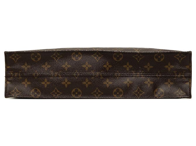 Borsa Tote Louis Vuitton Monogram Sac Plat Marrone - vista 3