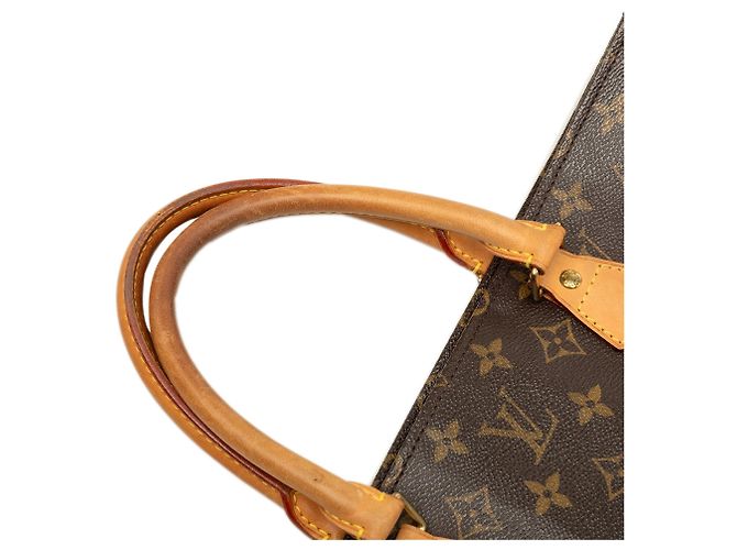 Borsa Tote Louis Vuitton Monogram Sac Plat Marrone - vista 8