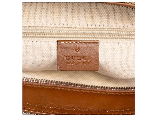 Borsa a tracolla Gucci GG Canvas Web beige - vista 5