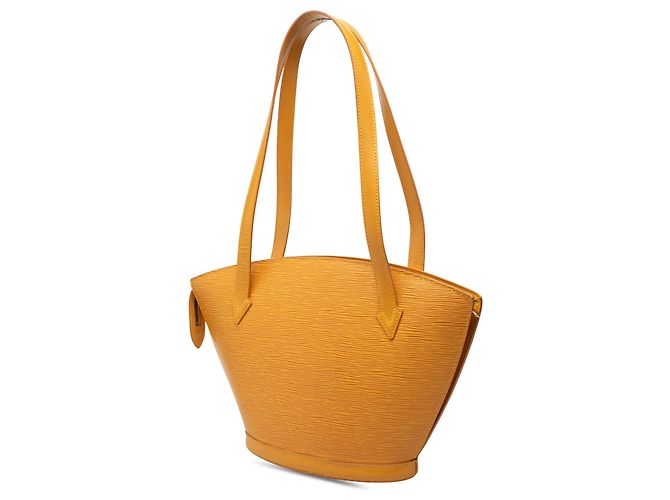 Borsa a tracolla Louis Vuitton Epi Saint Jacques PM gialla con tracolla lunga - vista 2