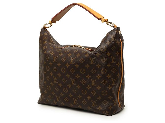 Borsa Hobo Louis Vuitton Monogram Sully MM Marrone - vista 2