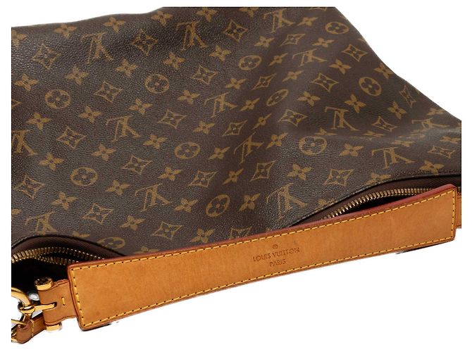 Borsa Hobo Louis Vuitton Monogram Sully MM Marrone - vista 7