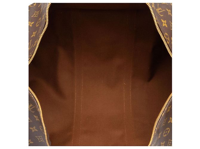Borsa da viaggio Louis Vuitton Monogram Keepall Bandouliere 50 Marrone - vista 4