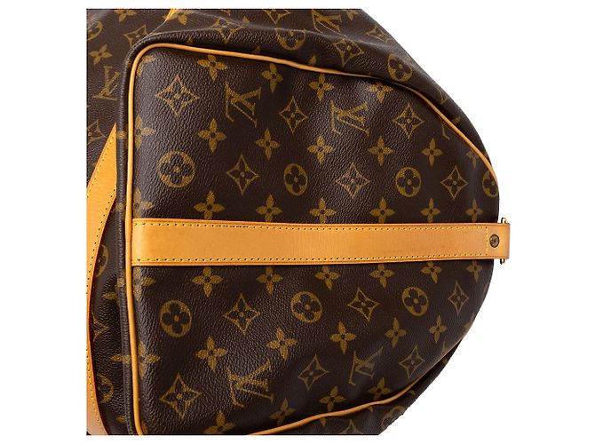 Borsa da viaggio Louis Vuitton Monogram Keepall Bandouliere 50 Marrone - vista 6
