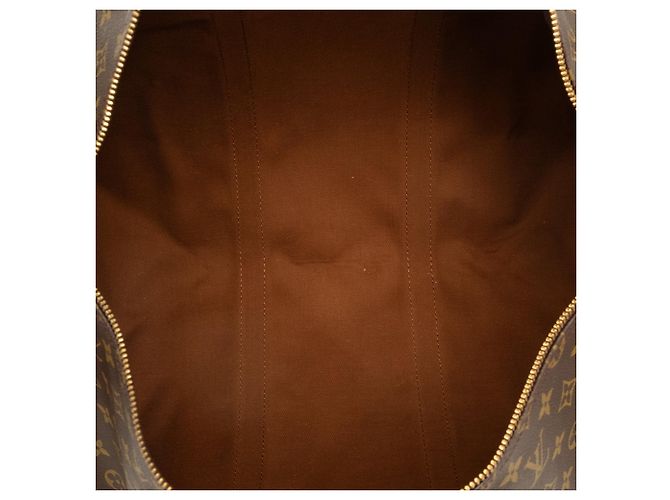 Borsa da viaggio Louis Vuitton Monogram Keepall Bandouliere 50 Marrone - vista 4