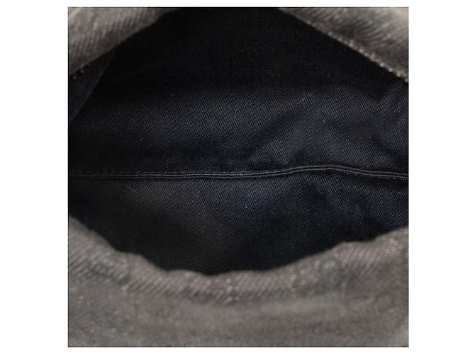 Borsa a mano Gucci GG Denim nera - vista 4