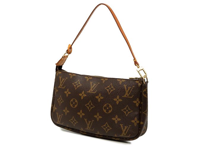 Borsa a tracolla Louis Vuitton Monogram Pochette Accessoires Marrone - vista 2