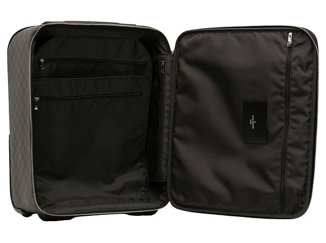 Borsa da viaggio Louis Vuitton Damier Graphite Pegase 45 Nera - vista 4