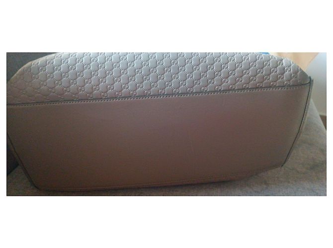 Gucci Micro-GG graue Ledertasche - Ansicht 4