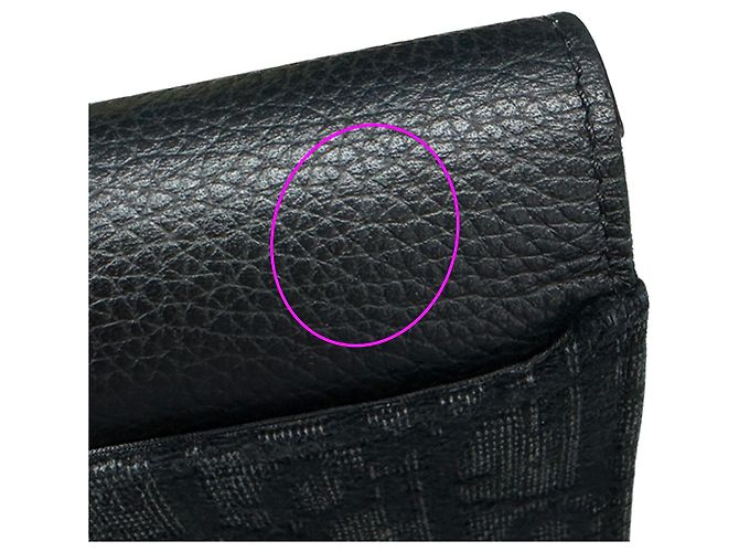 Portafoglio a lunga patta Christian Dior in tela nera - vista 12