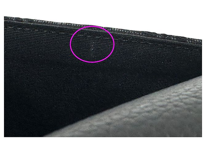 Portafoglio a lunga patta Christian Dior in tela nera - vista 13