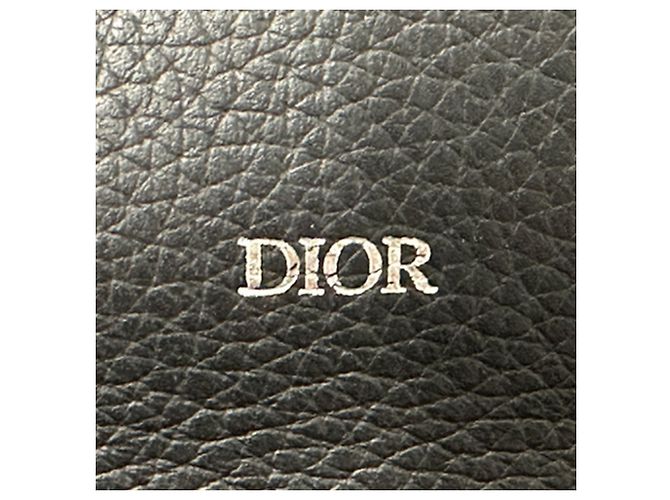 Portafoglio a lunga patta Christian Dior in tela nera - vista 8