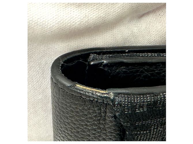 Portafoglio a lunga patta Christian Dior in tela nera - vista 9