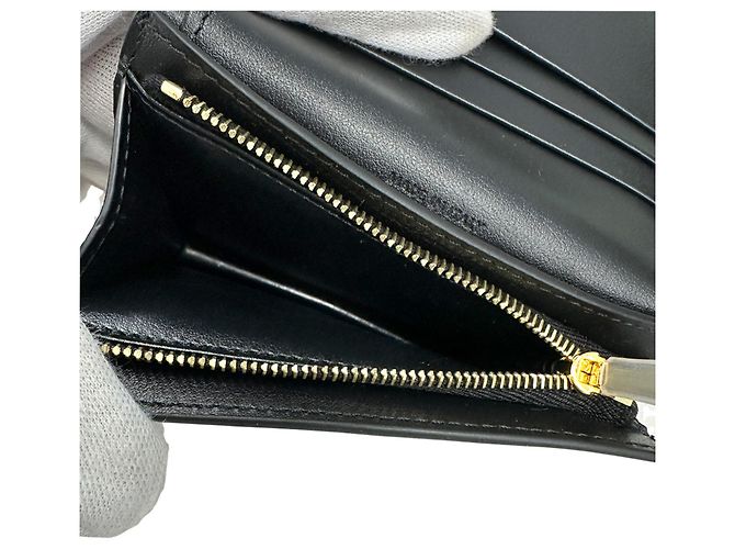 Céline Cartera bi-fold de cuero Celine Triomphe Design - vista 6