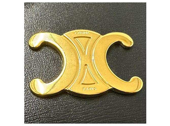 Céline Cartera bi-fold de cuero Celine Triomphe Design - vista 9
