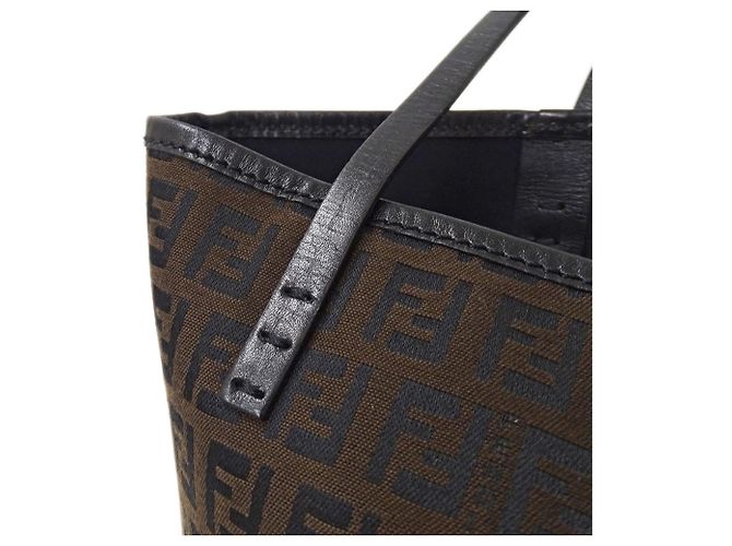 Fendi Zucchino Canvas Tote Bag - Ansicht 10