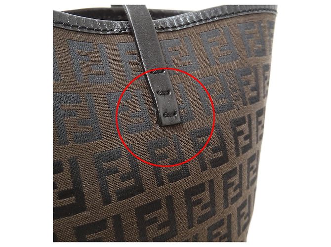 Fendi Zucchino Canvas Tote Bag - Ansicht 9
