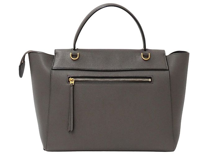Céline Borsa a mano Celine in pelle grigia - vista 2