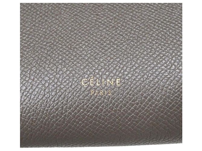 Céline Borsa a mano Celine in pelle grigia - vista 6