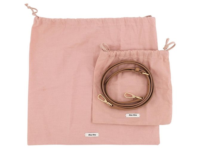 Borsa in rafia crochet Miu Miu Arcadi - vista 15