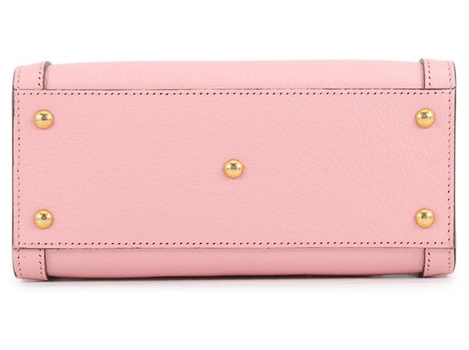 Borsa Gucci Diana Mini Tote in pelle rosa - vista 3